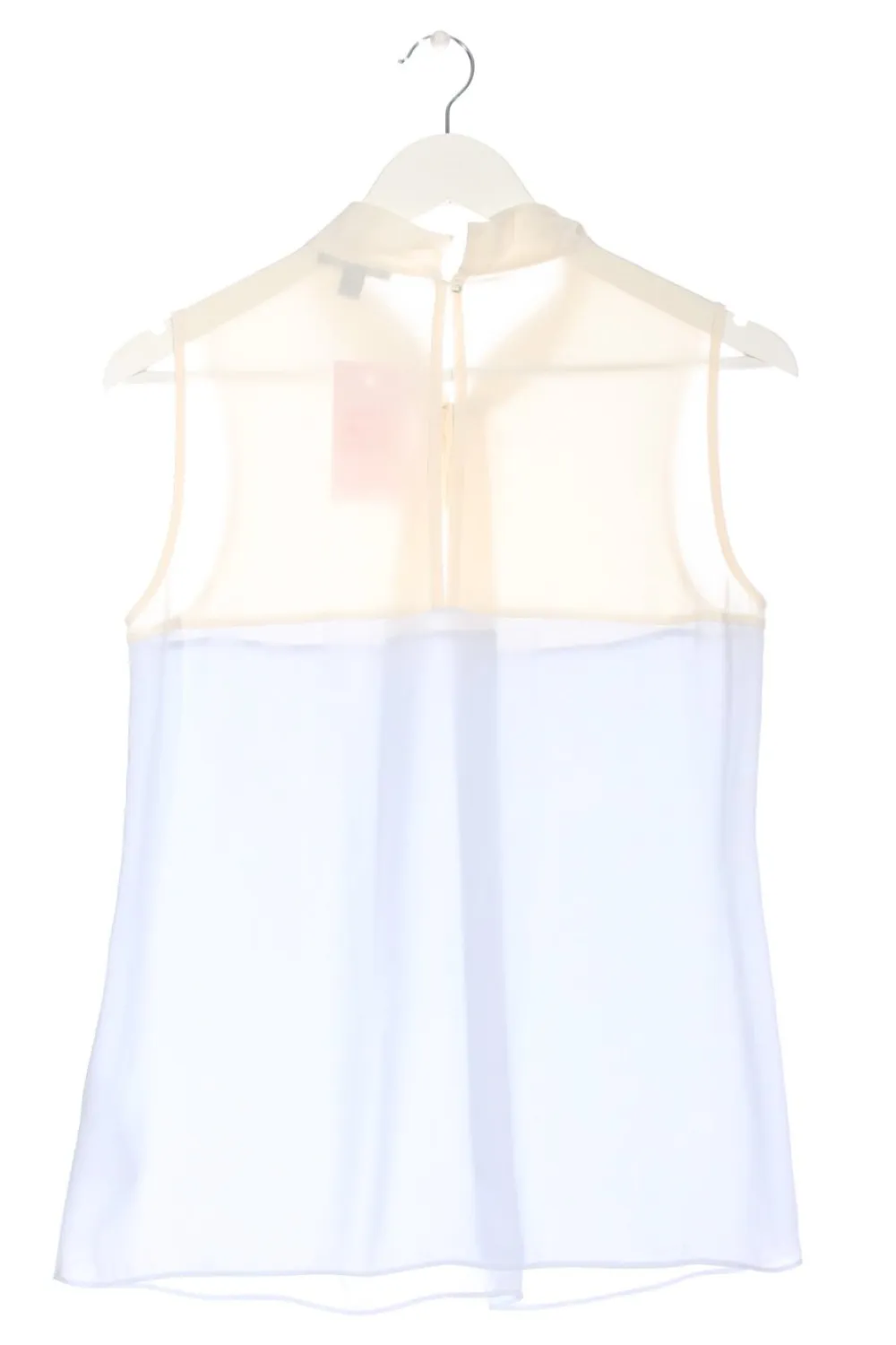 Tops>Mexx Blusentop Größe 38 hellbeigehimmelblau