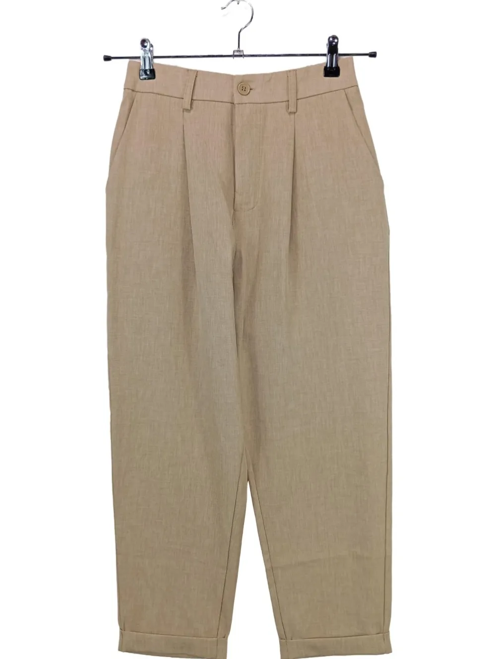 Hosen>Lumina Bundfaltenhose Größe 34 wollweiß