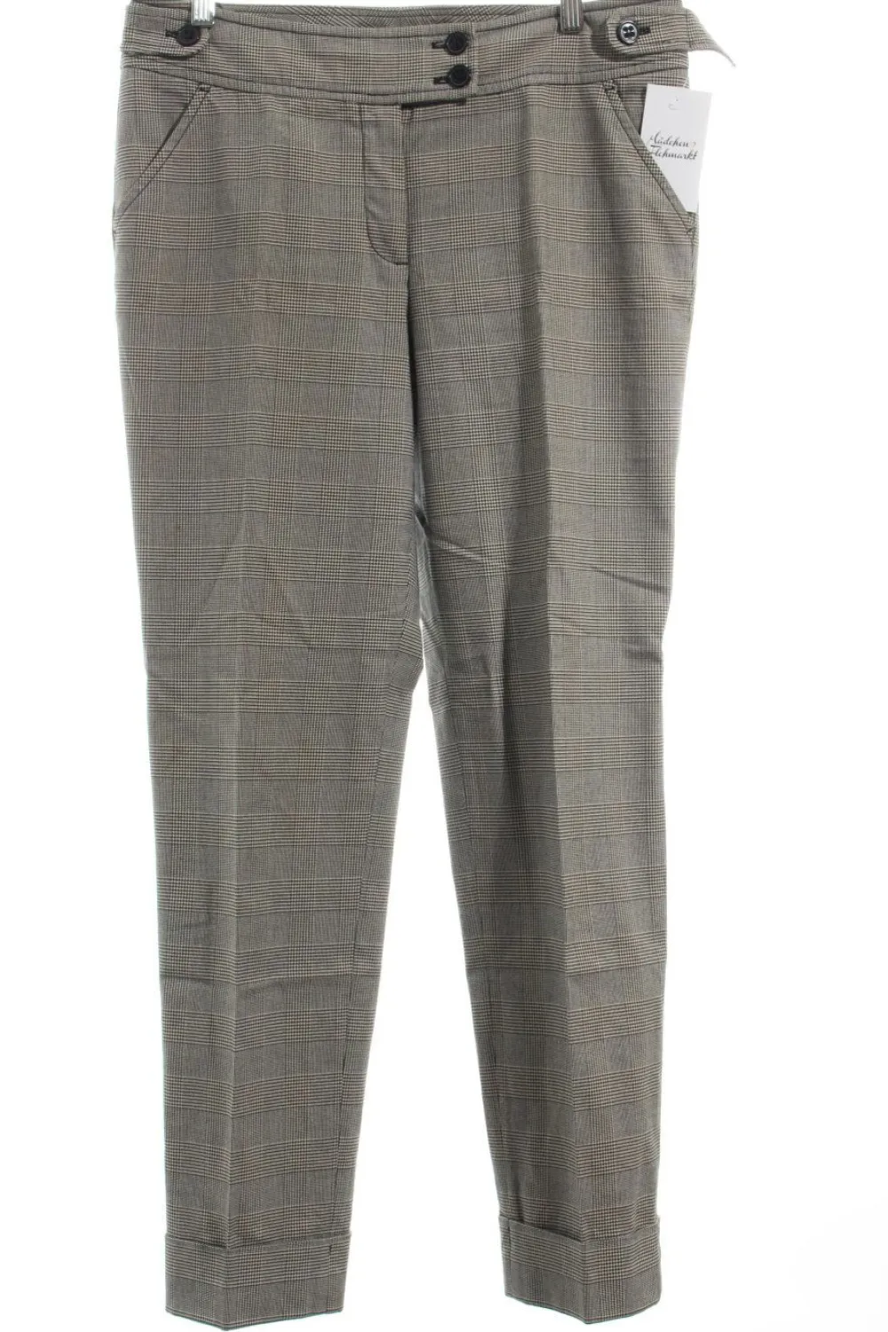 Hosen>Hirsch Bundfaltenhose Größe 40 schwarzweiß