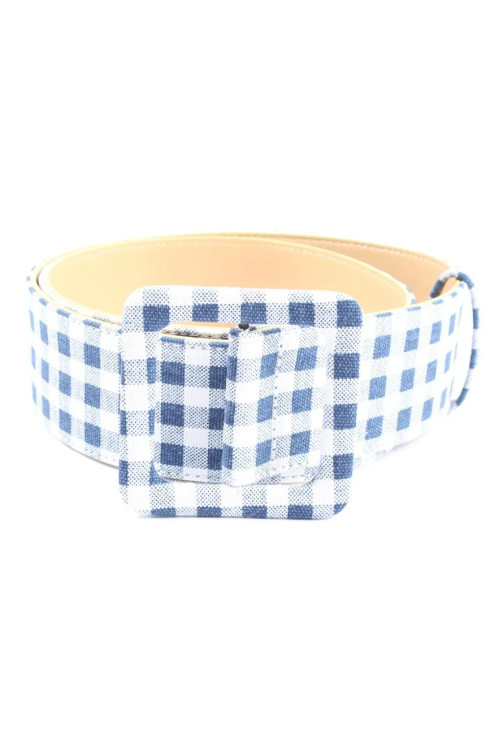 Gürtel>La Redoute Canvasgürtel Größe 95 weißblau