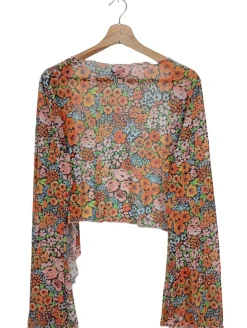 Jacken>Monki Cardigan Größe 40 hellorangeblau