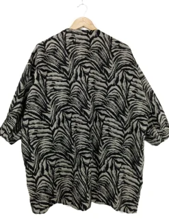 Jacken>Zara Basic Cardigan Größe 38 schwarzwollweiß