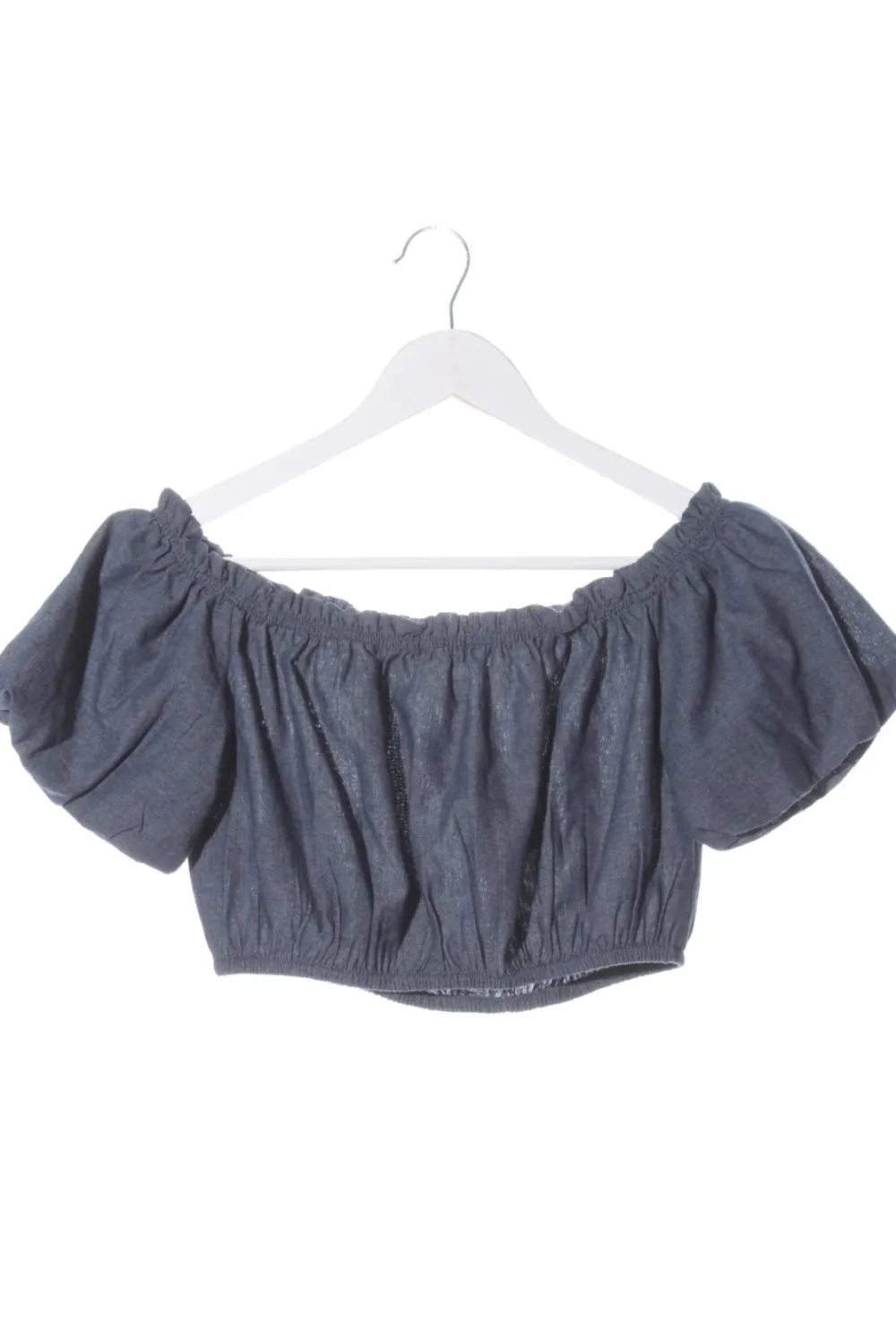 Blusen>24Colours Carmen-Bluse Größe 36 hellgrau