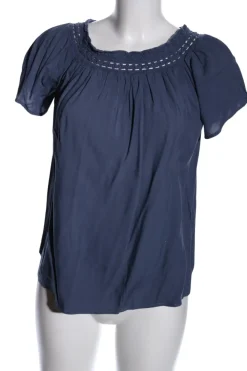 Blusen>Jaqueline de Yong Carmen-Bluse Größe 38 blau