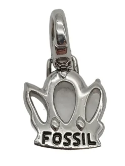 Charms>Fossil Charm silberfarben