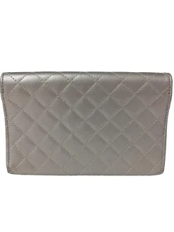 Clutches>Moschino Clutch hellgrau