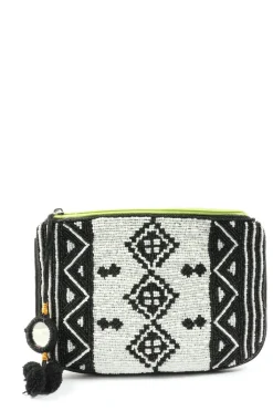 Clutches>Cotton On Clutch schwarzweiß