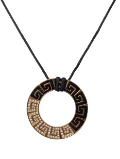 Colliers>Svarowski Collier goldfarbenschwarz