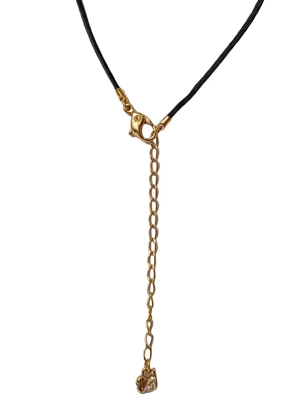 Colliers>Svarowski Collier goldfarbenschwarz