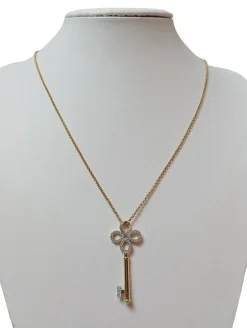 Colliers>Svarowski Collier goldfarben