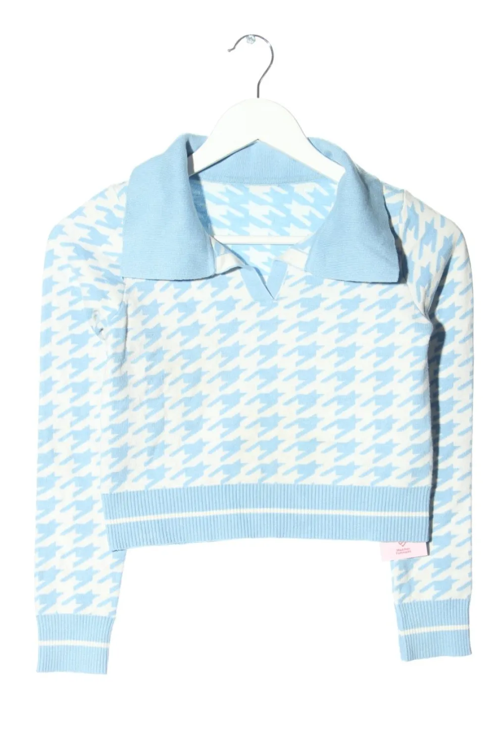 Pullover>SheIn Cropped Pullover Größe 36 blauweiß