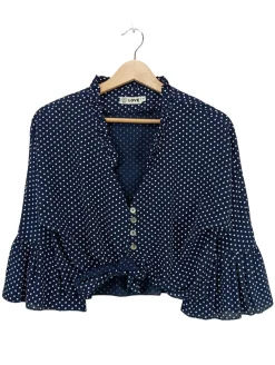 Shirts>Love Cropped Shirt Größe 36 blau
