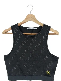 Tops>Calvin Klein Cropped Top Größe 38 schwarz