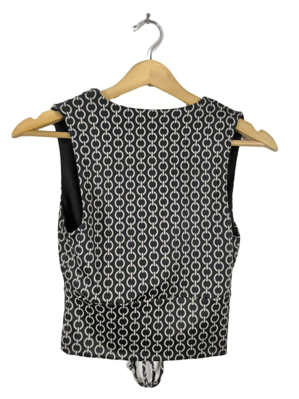 Tops>Forever 21 Cropped Top Größe 36 schwarzweiß