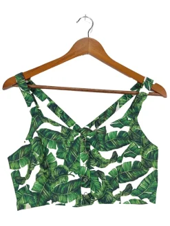 Tops>Pimkie Cropped Top Größe 38 grünweiß