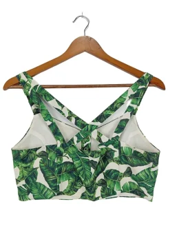 Tops>Pimkie Cropped Top Größe 38 grünweiß