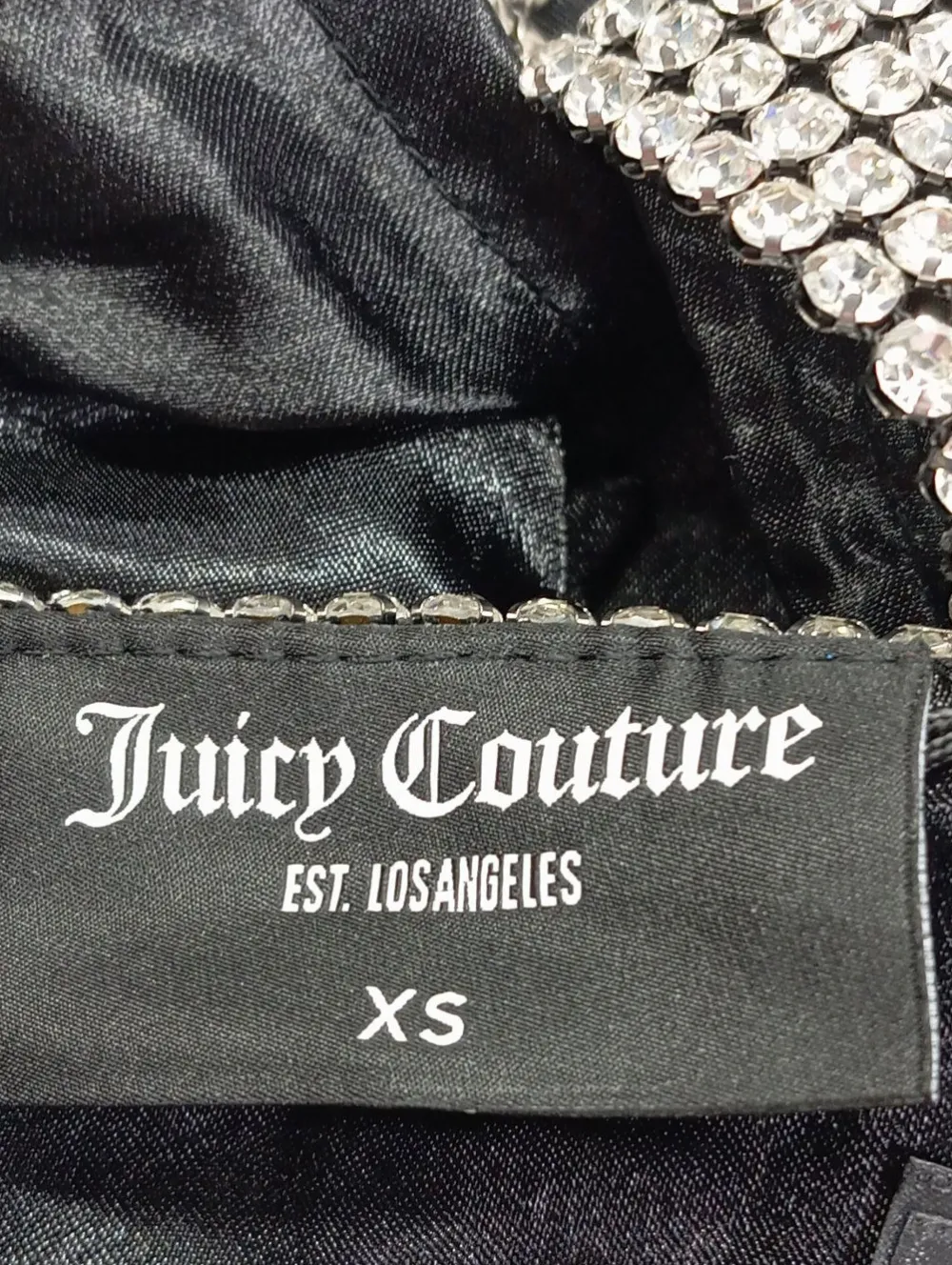 Tops>Juicy Couture Cropped Top Größe 34 silberfarben