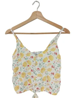Tops>Chiquelle Cropped Top Größe 38 blassgelb