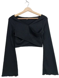 Tops>SheIn Cropped Top Größe 36 schwarz