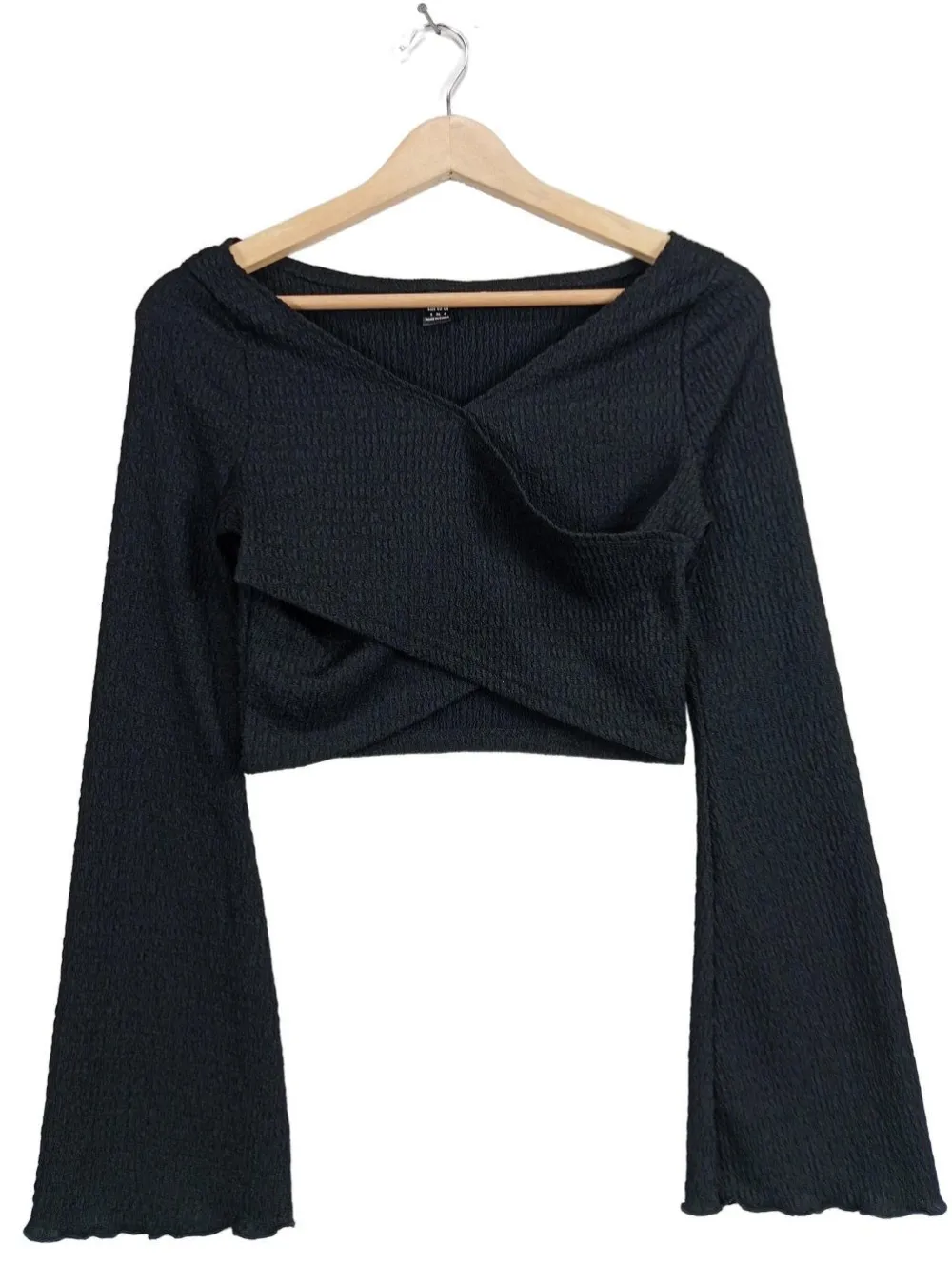 Tops>SheIn Cropped Top Größe 36 schwarz
