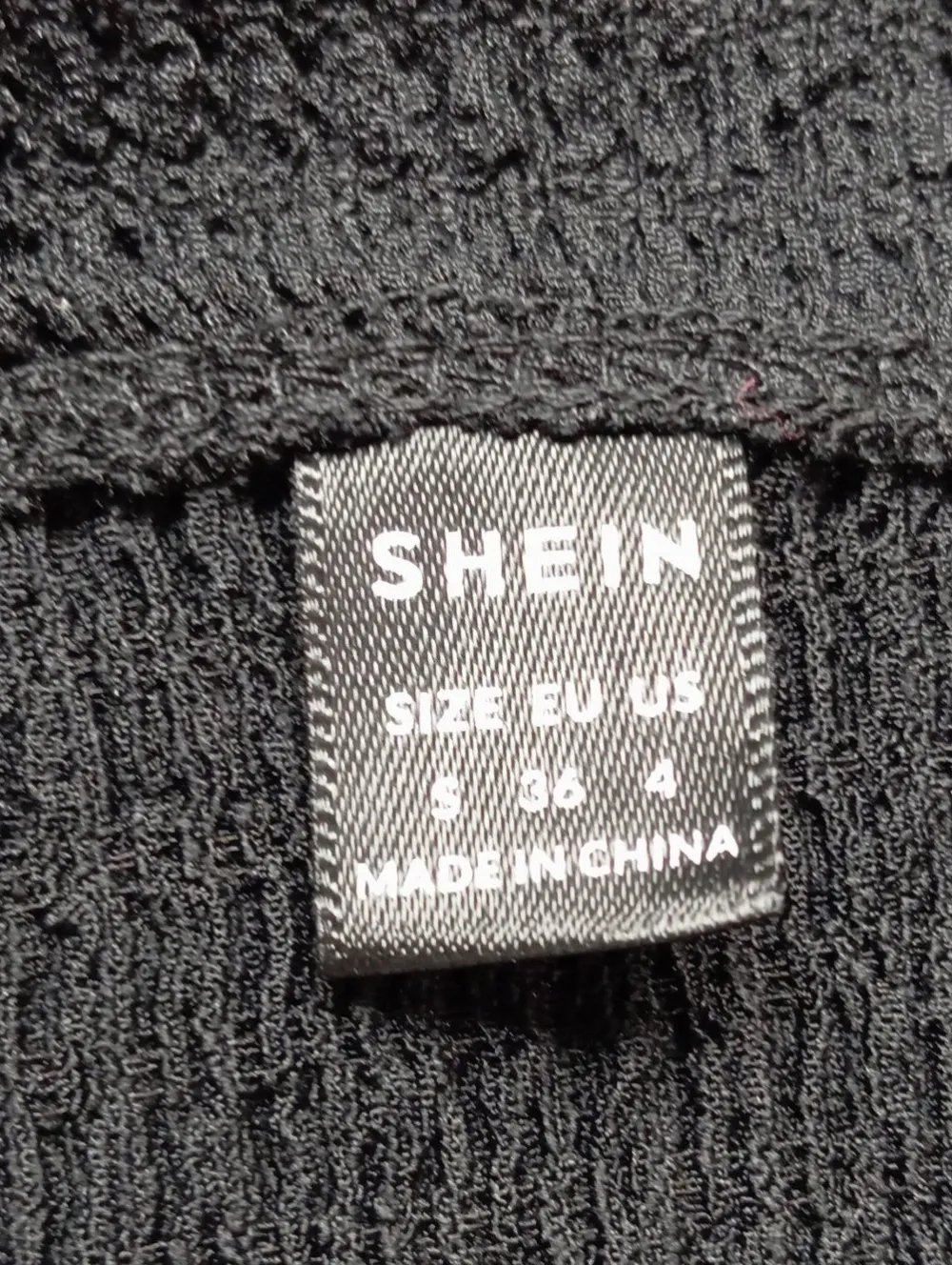 Tops>SheIn Cropped Top Größe 36 schwarz