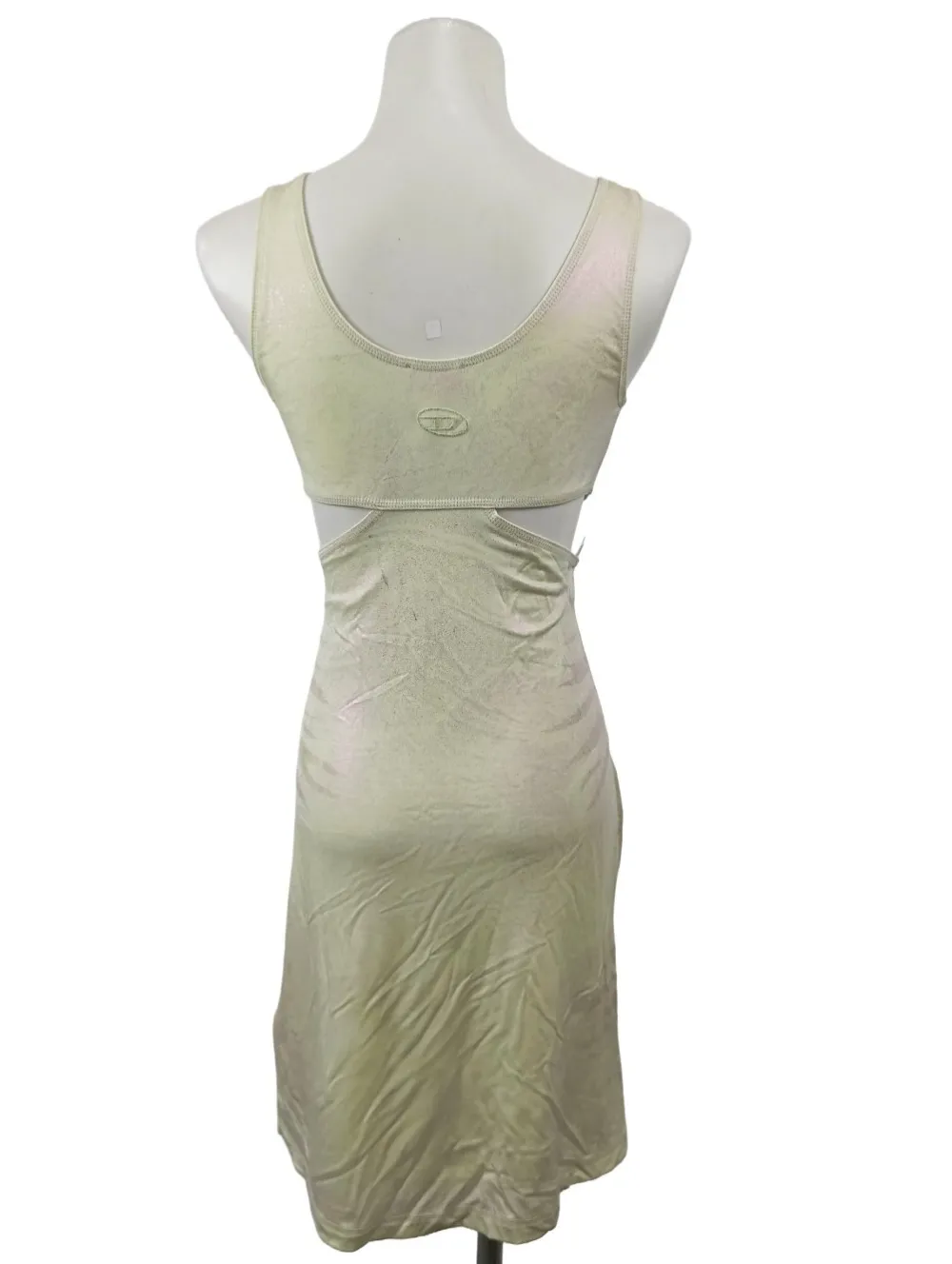 Kleider>Diesel Cut-Out-Kleid Größe 36 goldfarben