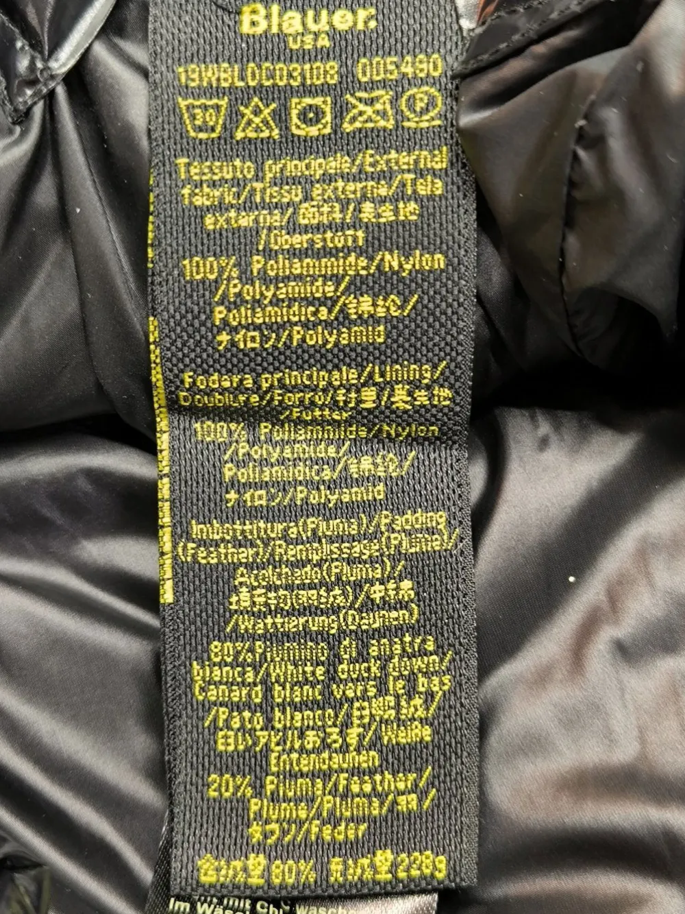 Daunenjacke Größe 36-Blauer Clearance