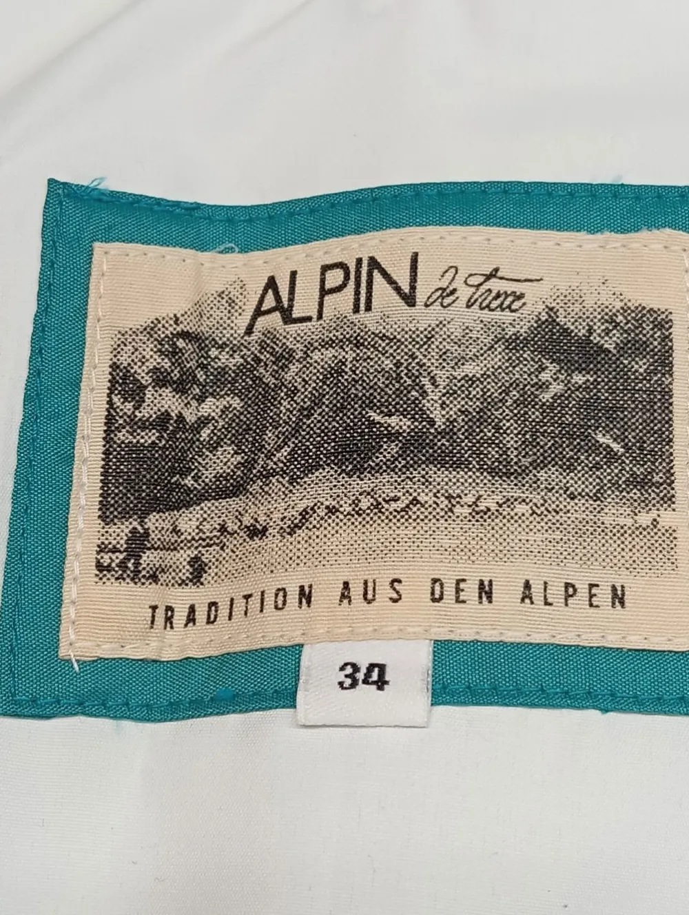 Trachtenmode>Alpin Dirndl Größe 34 brauntürkis