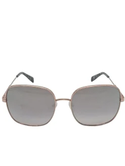 Sonnenbrillen>Longchamp eckige Sonnenbrille goldfarben