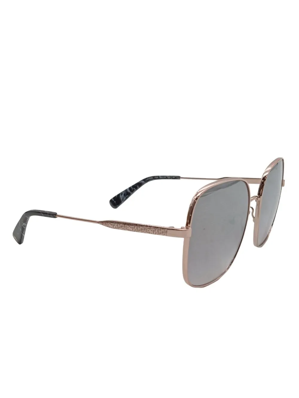 Sonnenbrillen>Longchamp eckige Sonnenbrille goldfarben
