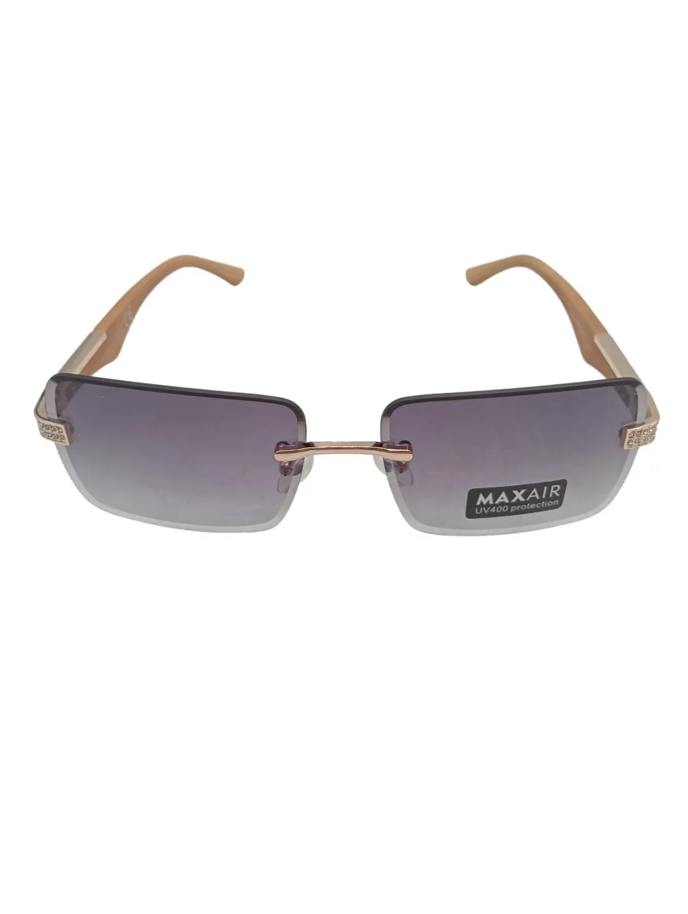 Sonnenbrillen> eckige Sonnenbrille wollweiß