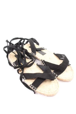 Sandalen>Asos Espadrilles-Sandalen Größe 38,5 schwarzwollweiß