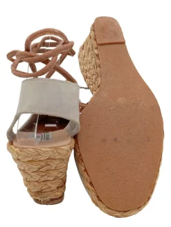 Sandalen>Beverly Feldman Espadrilles-Sandalen Größe 37 wollweißbraun