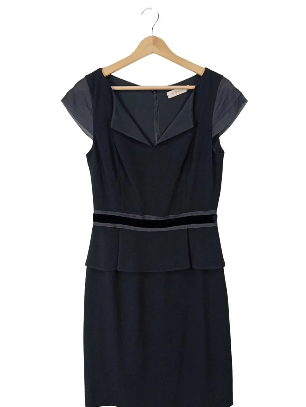 Kleider>Tory Burch Etuikleid Größe 38 schwarz