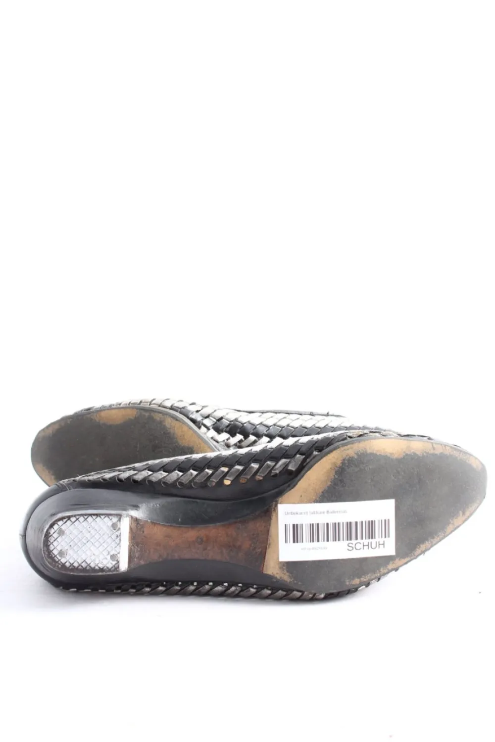 Ballerinas>FLORENTINE faltbare Ballerinas Größe 38 schwarzsilberfarben