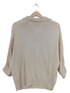 Pullover>someday Feinstrickpullover Größe 40 wollweiß