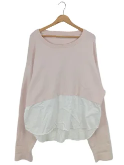 Pullover>Zara Knit Feinstrickpullover Größe 38 pinkweiß