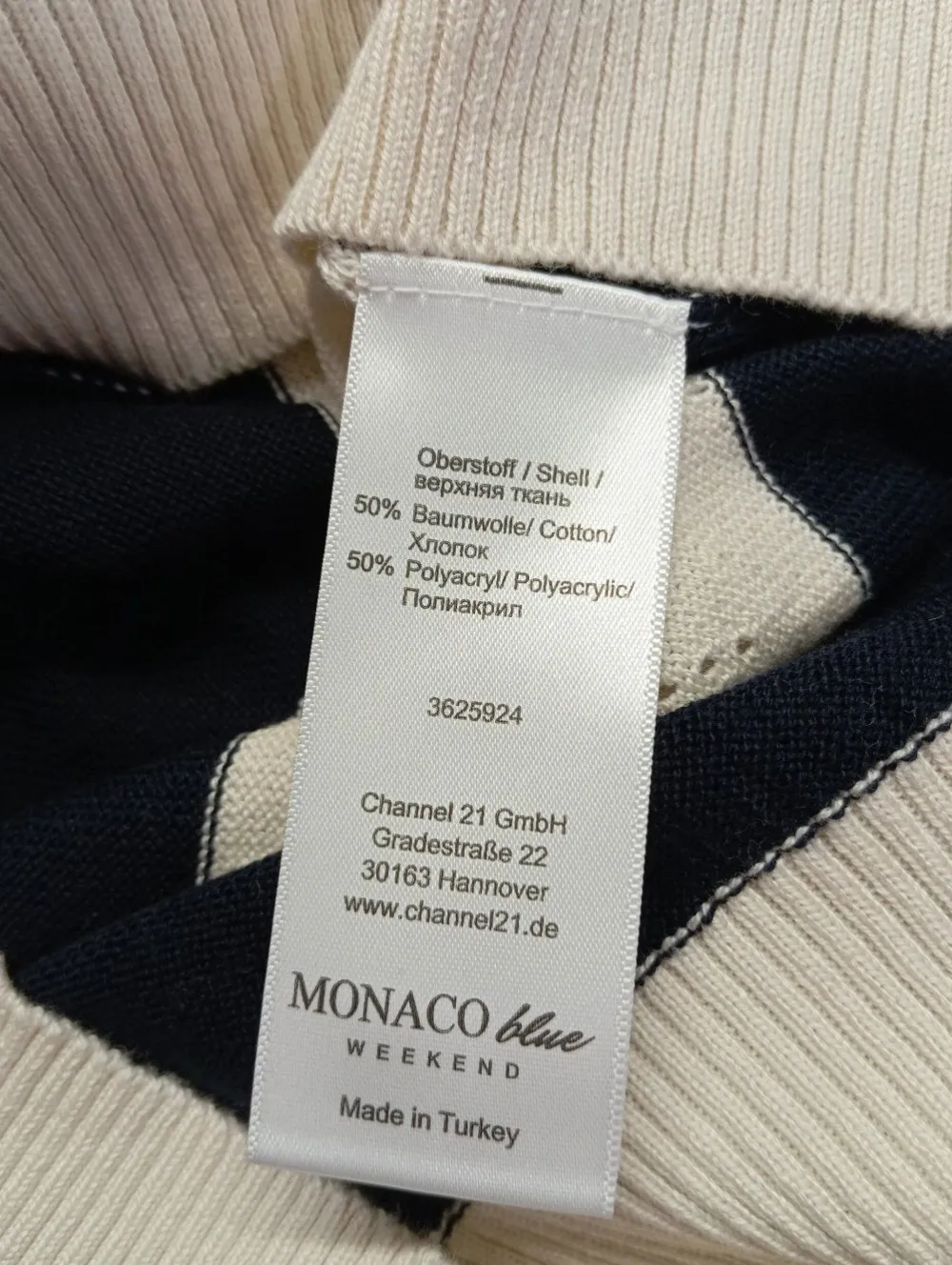 Feinstrickpullover Größe 38-MONACO blue Hot