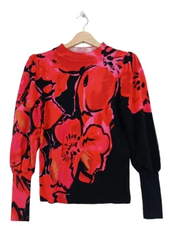 Pullover>Alba Moda Feinstrickpullover Größe 34 rotschwarz