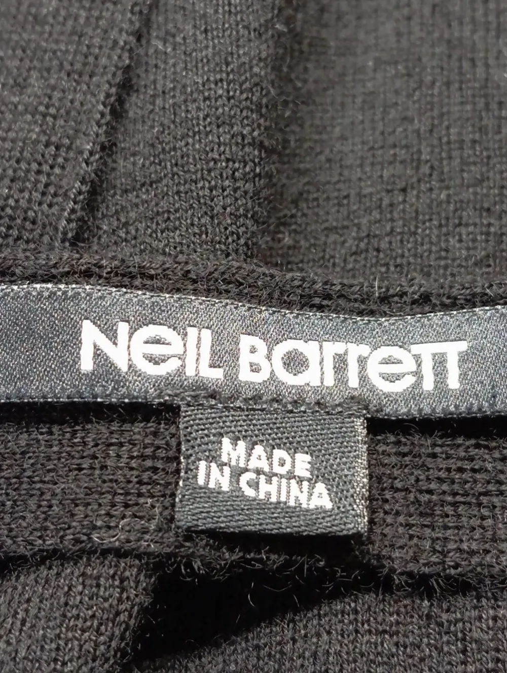 Pullover>Neil Barrett Feinstrickpullover Größe 40 schwarz