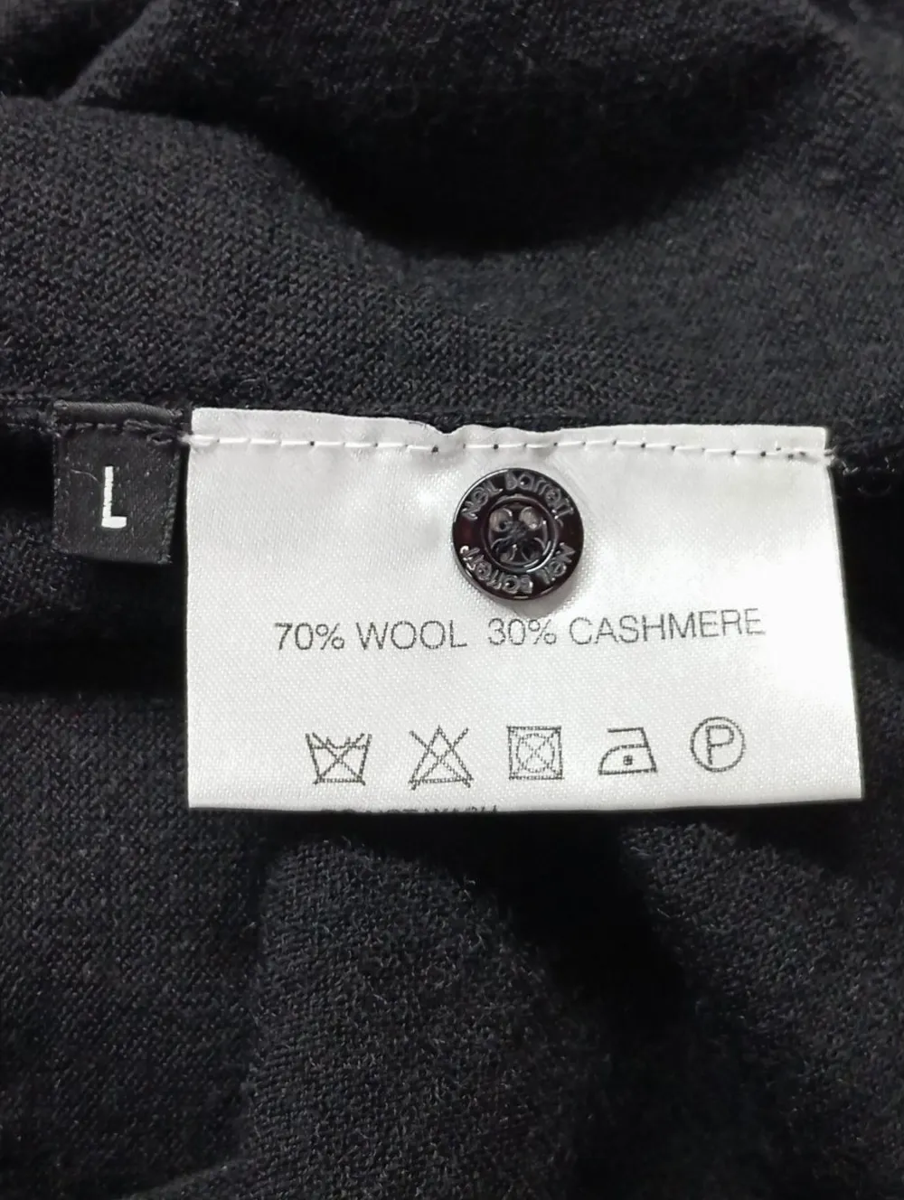 Pullover>Neil Barrett Feinstrickpullover Größe 40 schwarz