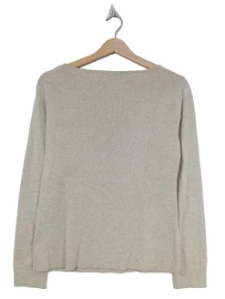 Pullover>Comma Feinstrickpullover Größe 40 wollweiß