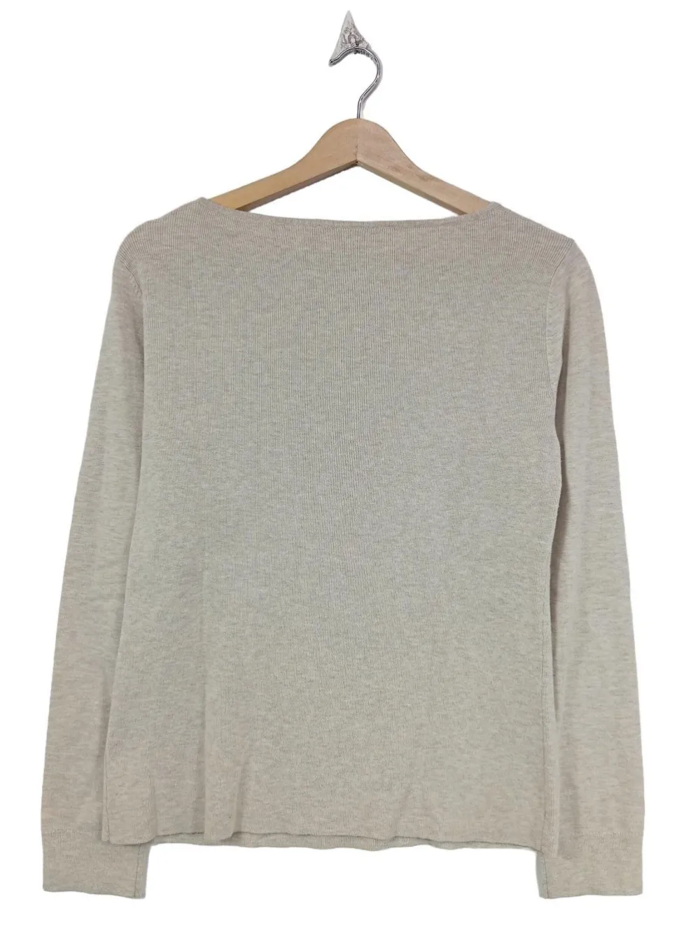 Pullover>Comma Feinstrickpullover Größe 40 wollweiß