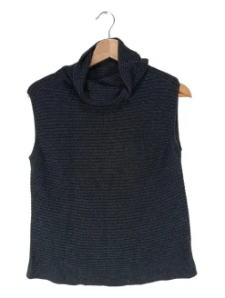 Pullunder>Le Tricot Longhin Feinstrickpullunder Größe 38 schwarz