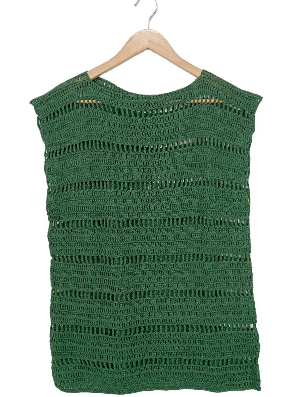 Pullunder>handmade with love Feinstrickpullunder Größe 40 grün