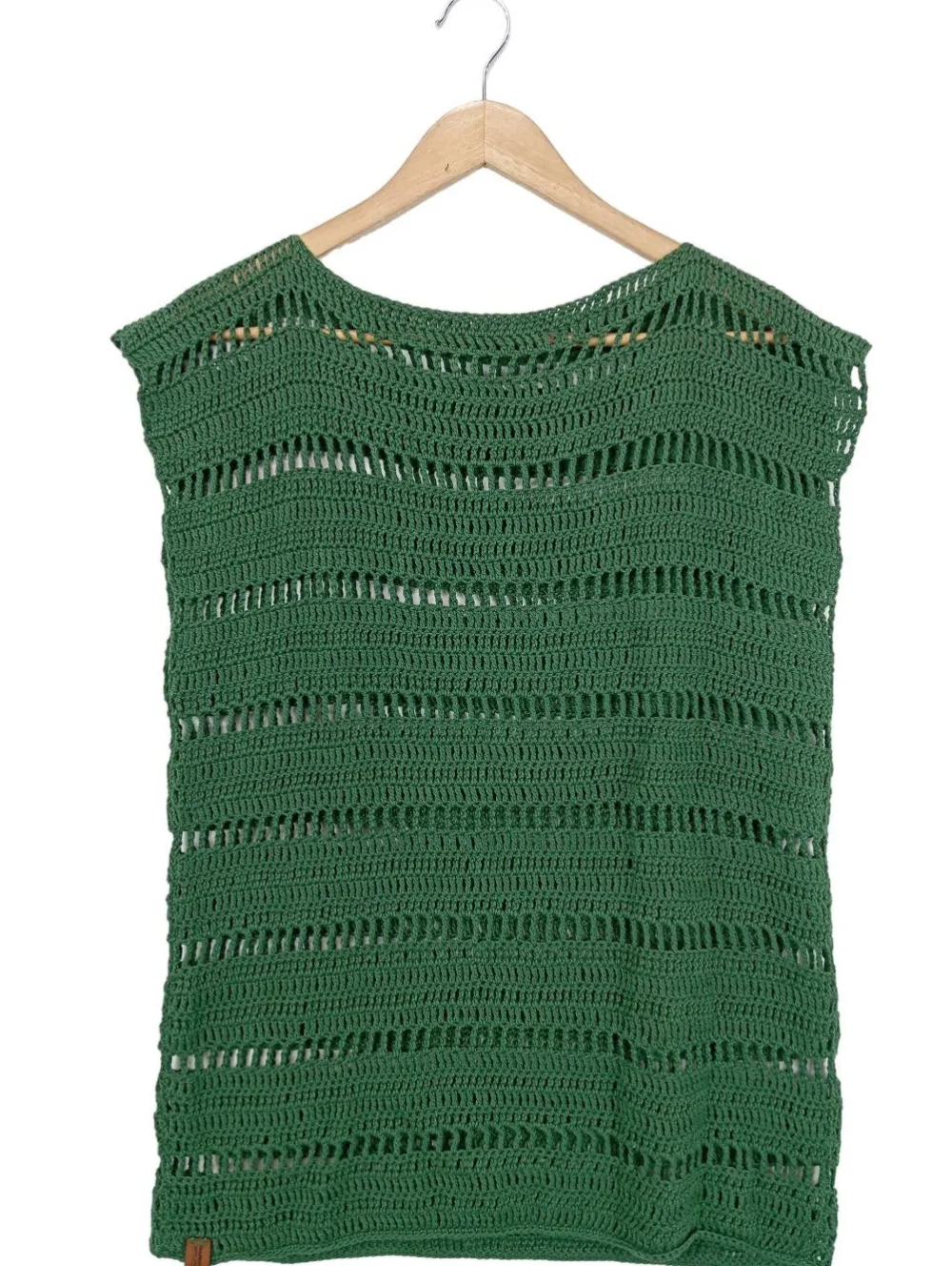 Pullunder>handmade with love Feinstrickpullunder Größe 40 grün