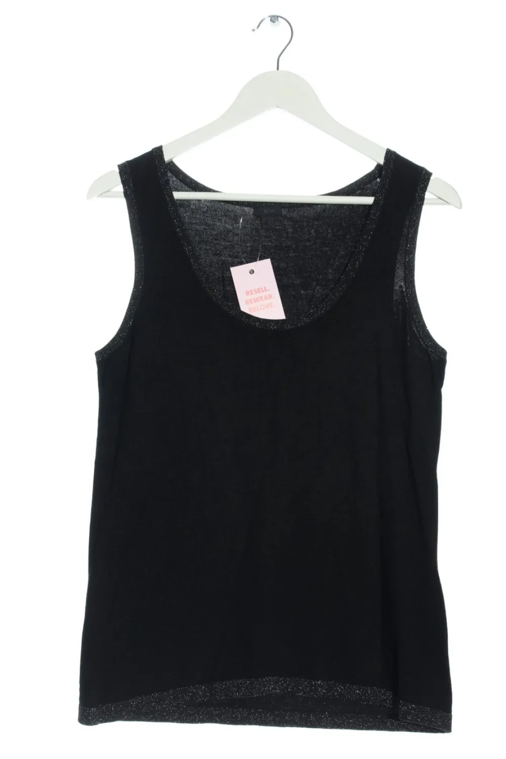 Pullunder>TCM Feinstrickpullunder Größe 40 schwarzsilberfarben