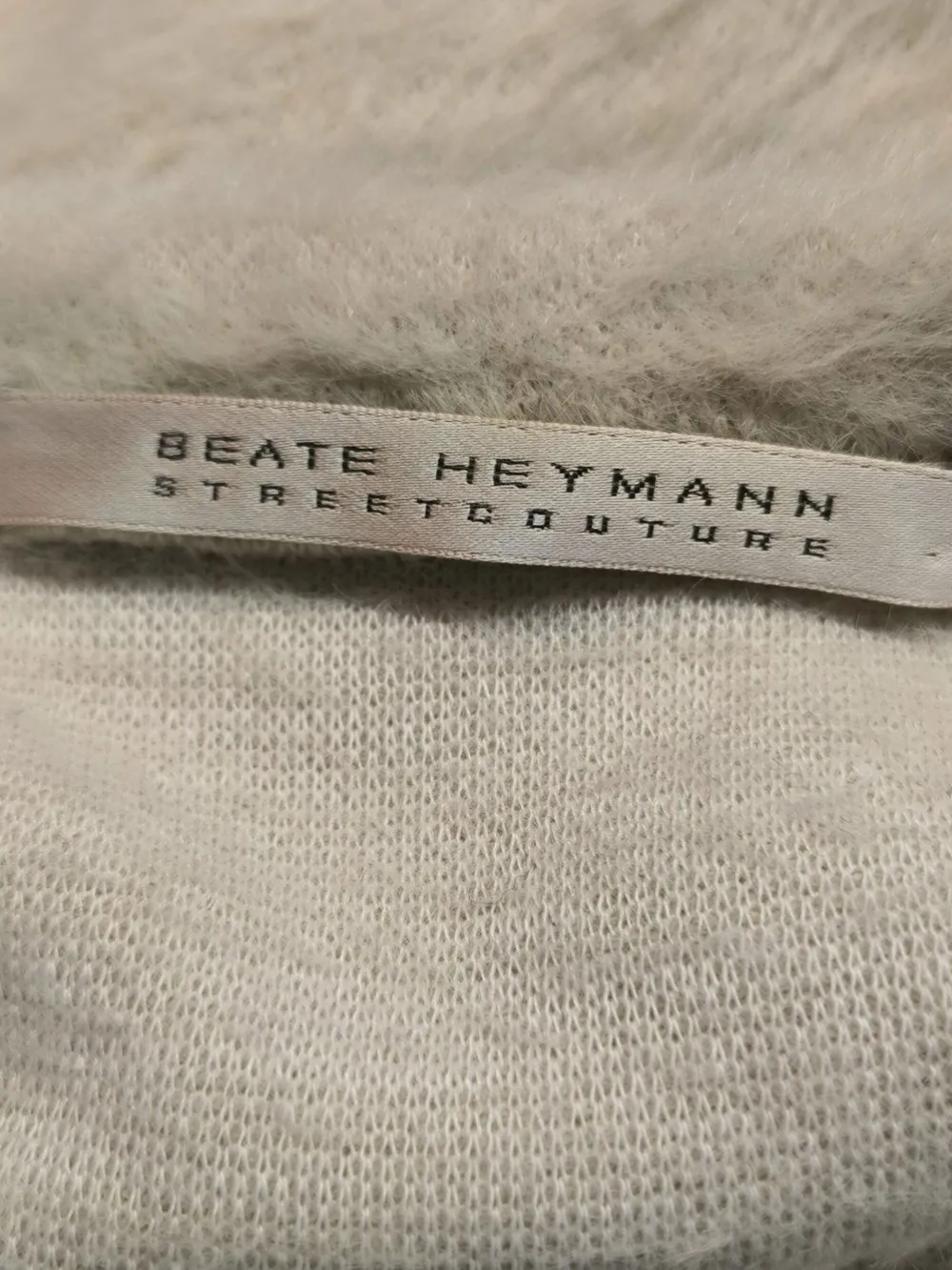 Pullunder>Beate Heymann Feinstrickpullunder Größe 36 wollweiß