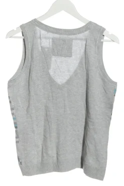 Pullunder>edc Feinstrickpullunder Größe 40 hellgraublau