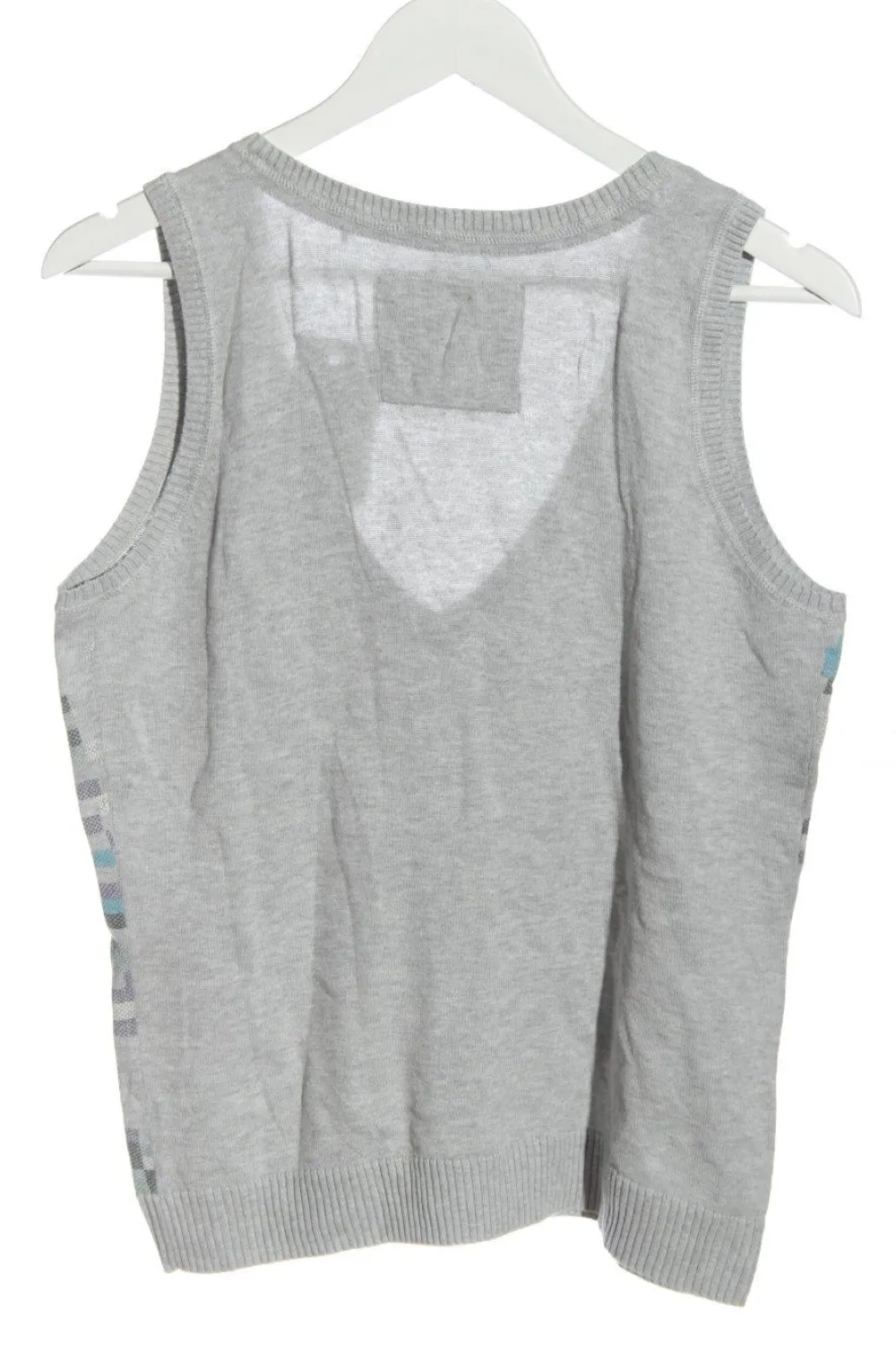 Pullunder>edc Feinstrickpullunder Größe 40 hellgraublau